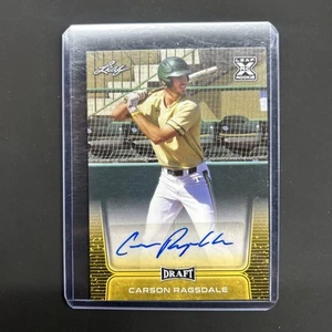 2020 Leaf Draft Carson Ragsdale Rookie Auto MSZ - Picture 1 of 2
