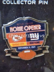 NEW YORK GIANTS VS Kansas City Chiefs Game day Pin 9/21/2025 METLIFE STADIUM - Picture 1 of 1