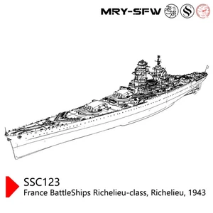 Kit Modelo SSC350733S 1/350 Destructor Italiano Clase Saetta 1935 CASCO COMPLETO - Imagen 1 de 3