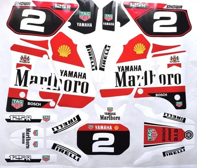 4MOTO24 Yamaha DT 125 R 91-03 4BL Marl redbk DEKOR DECAL KIT Aufkleber Verkleidung
