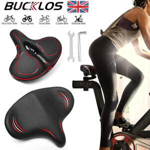 Exercise Touring Bike Comfort Saddle Cushion Soft Thicken Wide Big Bum Seat Pad