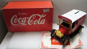 MINT & BOXED 1/25 COCA COLA FORD MODEL T DELIVERY VAN COIN BANK MONEY BOX LTD - Bild 1 von 8