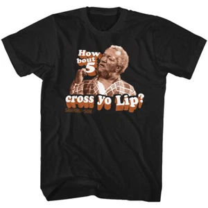 Sanford & Son lustiges 70er TV-Show How Bout 5 Cross Yo Lip Herren T-Shirt REDD FOXX - Bild 1 von 5