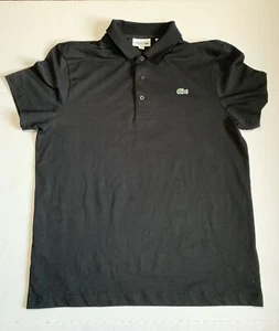 LACOSTE SPORT Men's Sz US Large Black Short Sleeve Polo Shirt - Picture 1 of 4