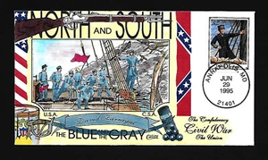 US Collins FDC Hand Painted 1995 - Civil War - David Farragut - Picture 1 of 1