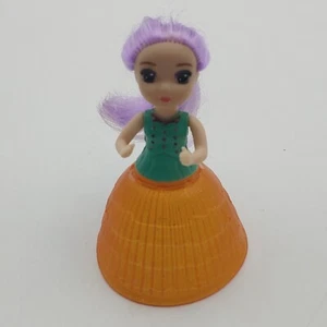 EMCO Transforming Cupcake Surprise Doll Frosting Hats 3.5" Purple Hair, no hat - Picture 1 of 8