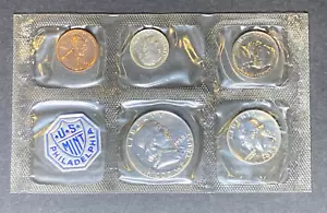 1958 U.S. Proof Set ~ 5 Coin Set ~ OGP ~ Silver 10C, 25C & Ben Franklin - Picture 1 of 8