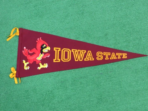 IOWA STATE CYCLONES Vintage CY the CARDINAL PENNANT NCAA CLASSIC RARE Cover