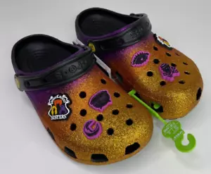 Disney Hocus Pocus Crocs Purple Women 7 Halloween Men Size 5 Bette Midler Parker - Picture 1 of 13