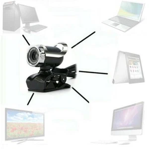 HD Webcam USB Computer For PC Laptop Desktop USB Microphone C3M8 30FPS. P3Y2 - Afbeelding 1 van 12