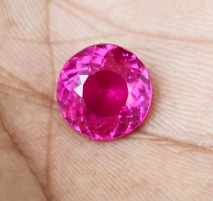 Loose Gemstone Pink Sapphire 6-10 Ct Genuine Pink Round Cut Sapphire Certified - Picture 1 of 9