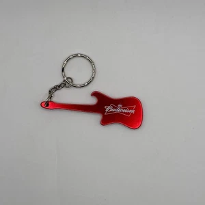 Budweiser Red Guitar Key Chain Vintage RARE Hard To Find - Picture 1 of 3