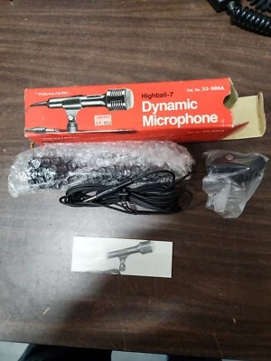 2 Vintage Highball-7 Realistic Dynamic Microphones - Wired New - Image 1 of 4