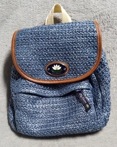 Lily Bloom Drawstring Backpack Blue - Picture 1 of 7