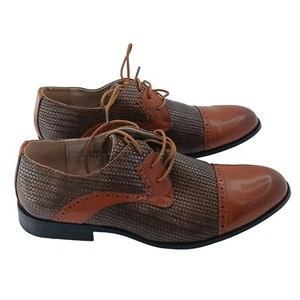 Majestic Collection, Oxford Mens Dress Shoes, 9, Brown, Leather Lining - Picture 1 of 9