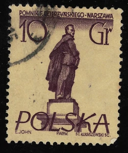 Poland - 1955 - 10Gr - Warsaw Statues - Feliks Dzierzynski - #18148 - Picture 1 of 1
