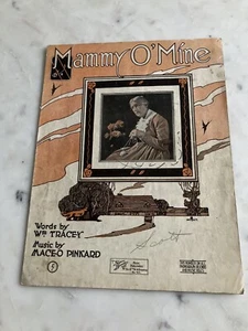 Mammy O' Mine (1919) | Vintage Sheet Music - Picture 1 of 3