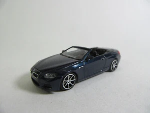 Minichamps 1:87 2015 BMW M6 Cabrio Dark Blue Metallic Finished Model - Picture 1 of 7
