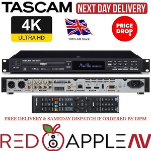 Tascam BD-MP4K Professional 4K UHD Blu-Ray Multimedia Player 4K / UHD 1U - Picture 1 of 7
