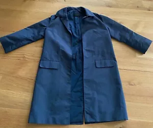 Prada Navy Polyester Trench Coat (44) - Picture 1 of 8