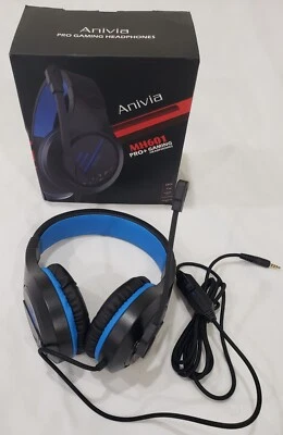Anivia Cuffie Gaming Originali Stereo Bass Surround per PS4 PC Xbox One Blu - Immagine 1 di 4