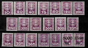 Germany / Danzig 1921/23 ☀ Porto lot ☀ MNH stamps - Picture 1 of 2