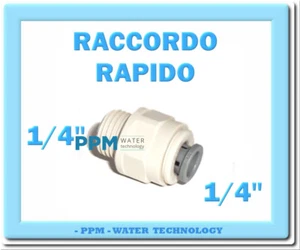 RACCORDO ADATTATORE DIRITTO, OSMOSI JOHN GUEST D. 1/4" X 1/4" MASCHIO - Picture 1 of 3