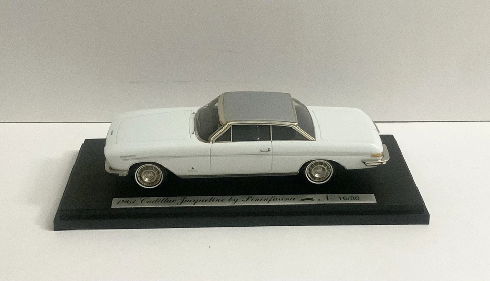 1/43 1961 Cadillac Jacqueline coupe by Pininfarina white handmade by EMC - Image 1 of 4