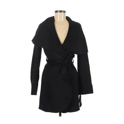 Gabardina Tahari Doble Cara Lana Lazo y Corbata Negra Talla Pequeña Nueva con Etiquetas Chaqueta  Foto 1 de 4