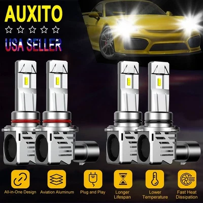 Combo 9005 9006 Bombilla Faro LED Luz Alta Baja para Chevy Colorado 2004-2012 E3 Foto 1 de 4