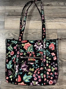 Vera Bradley Iconic Tote Bag Pretty Vines Floral Quilted  Large Sz 14 X 11 NWOT - Picture 1 of 12