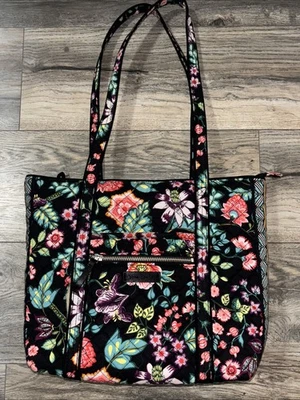 Vera Bradley Iconic Tote Bag Pretty Vines Floral Quilted  Large Sz 14 X 11 NWOT - Image 1 of 4
