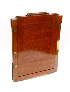 8x10 Photographic Plate Holder / Double Dark Slide. Mahogany & Brass. With Frame - Picture 1 of 8