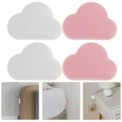  4 Pcs Door Stopper Wall Protector Self-adhesive Bumper Strips Knob - Bild 1 von 4