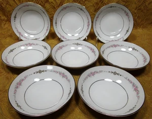 8 Mikasa Narumi SABRINA # 5621 China fina - 5,5" cuencos de postre/fruta - rosas rosas rosadas - Imagen 1 de 4
