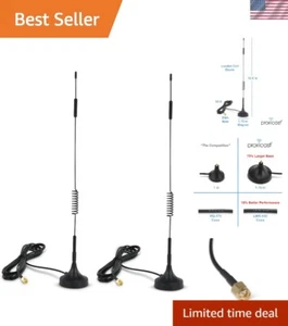 6.5~8 dBi Magnetic 4G Antenna with SMA Connector for Enhanced Signal Range - Picture 1 of 9