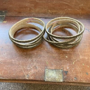 LOT OF 10 UNISAND ABRASIVES SURFACE CONDITIONING BELTS 1/2" X 18" COARSE - Imagen 1 de 3