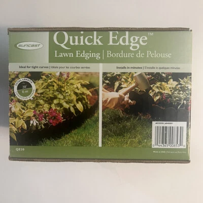 Borde de paisaje entrelazado Suncast Quick Edge QE20 con 40 secciones de 6 pulgadas Foto 1 de 3