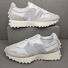 New Balance 327 Trainers Women's UK Size 6 Shoes Beige White Satin Gym Sneakers