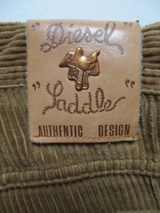 Diesel Saddle Cord Jeans Hose W 31 /L 30, KULT: Kupfer Sattel, Breit- Cordhose ! - Bild 1 von 3