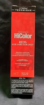 Loreal Excel HiColor para cabello oscuro/H7 cobre chisporroteante 1,74 oz Foto 1 de 2