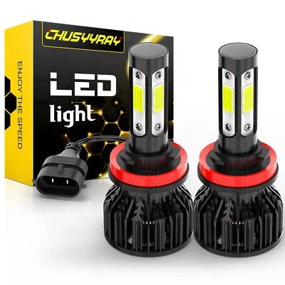 4 sides H11 LED Headlight Globes Low Beam For Toyota Land Cruiser Prado 10-2018 - Image 1 of 4