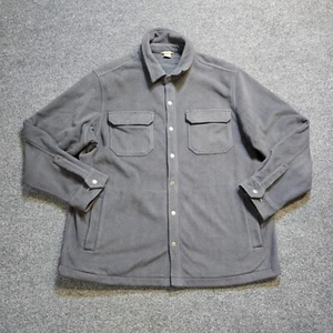 Duluth Jacket Mens XL Gray Fleece Snap Button Long Sleeve Casual Outdoor Heavy - Picture 1 of 10