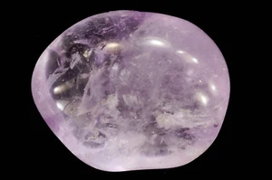 Cristallo di ametista caduto 2" chakra naturale guarigione viola lucido pietra preziosa grezza - Foto 1 di 4
