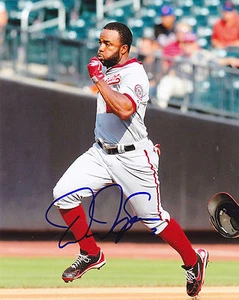 DENARD SPAN WASHINGTON NATIONALS ACTION SIGNED 8x10 - Picture 1 of 1