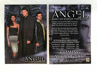 CHEAP PROMO CARD: ANGEL SEASON 1 (Inkworks 2000) #SD2000 SAN DIEGO COMIC CON - Image 1 of 2