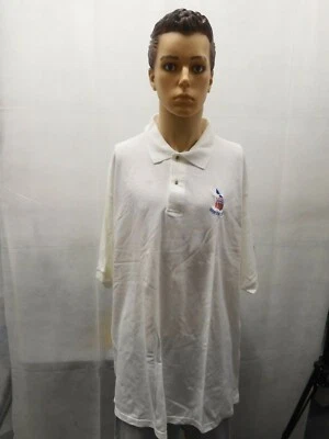 Polo de Natación Oficial Clínica de Entrenamiento XXL 2XL Blanco Por Qué Secar EE. UU. De Colección  Foto 1 de 4