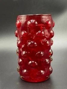 Bischoff Glass ~ CONCORD 6" RUBY RED CASED VASE ~ #951 - Picture 1 of 9