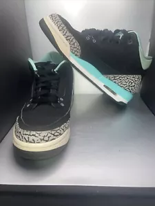 Scarpe da ginnastica Nike Air Jordan 3 retrò ragazzo taglia 7Y nere 441140-045 - Foto 1 di 8
