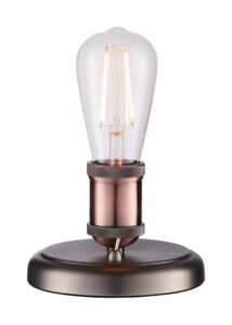 Endon 76355 Hal Table Light, aged pewter & copper, short